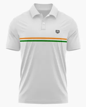 Aero Armour India Stripe Polo T-Shirt