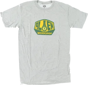 Alien Workshop OG Logo T-Shirt - Size: SMALL Heather Grey/Gold/Green