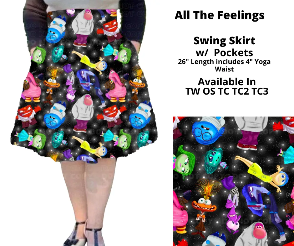 All The Feelings Swing Skirt by ML&M