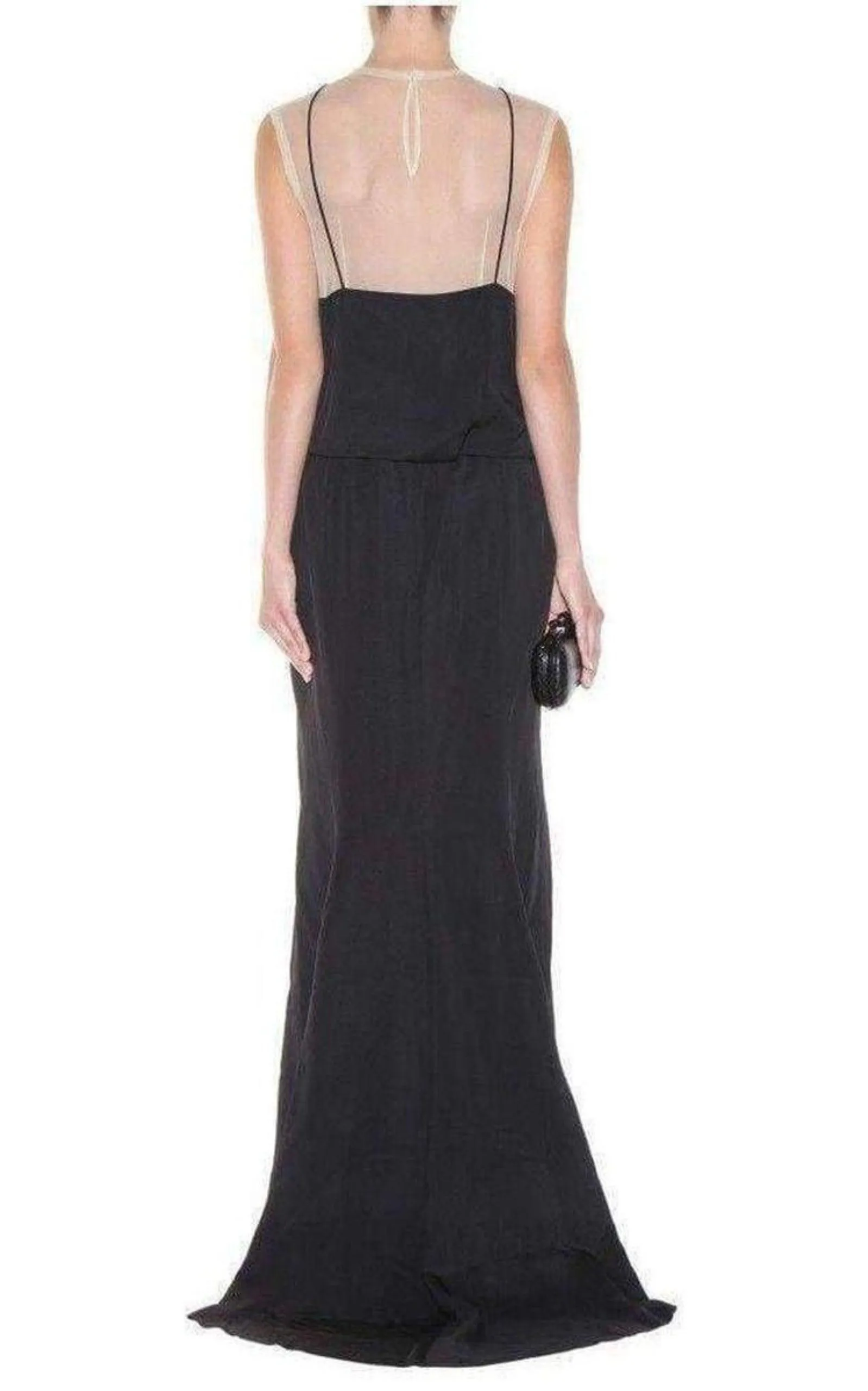 Black Full Length Embellished Dress