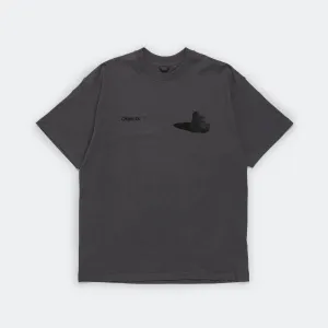 Boulder Print SS T-Shirt - Anthracite