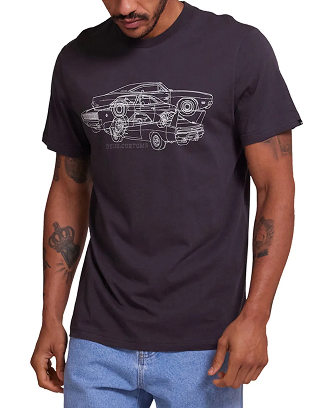 Charger Tee - Anthracite