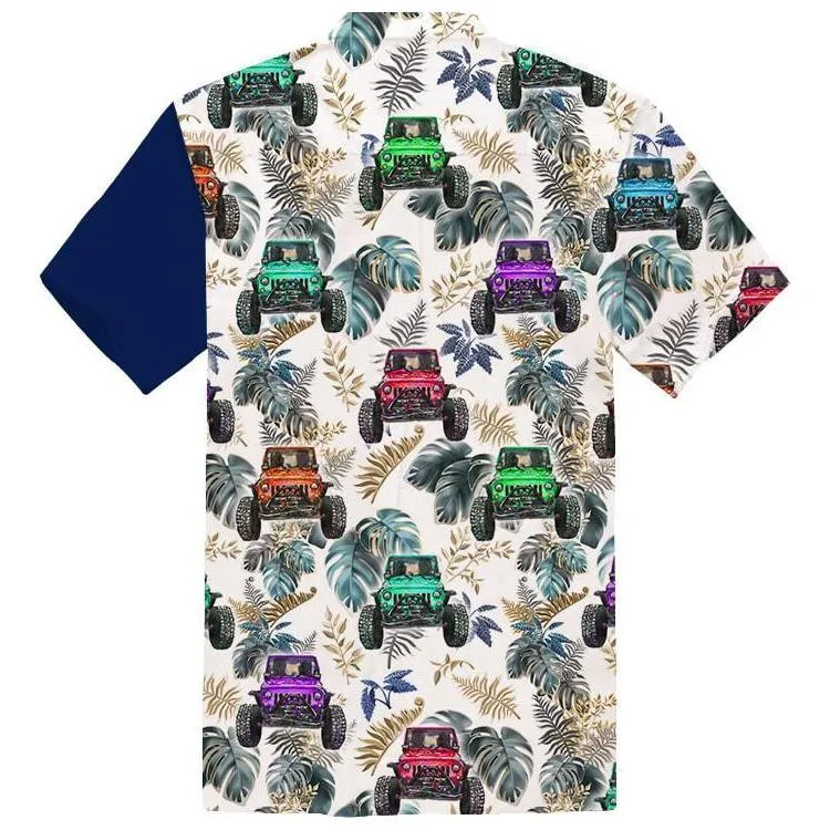 Jeep Hawaiian Shirt - Puerto Rico Flag