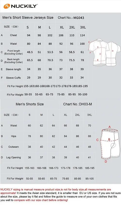 Nuckily Mycycology MG043-NS355 Half Sleeves Jersey and Gel Padded Shorts Orange